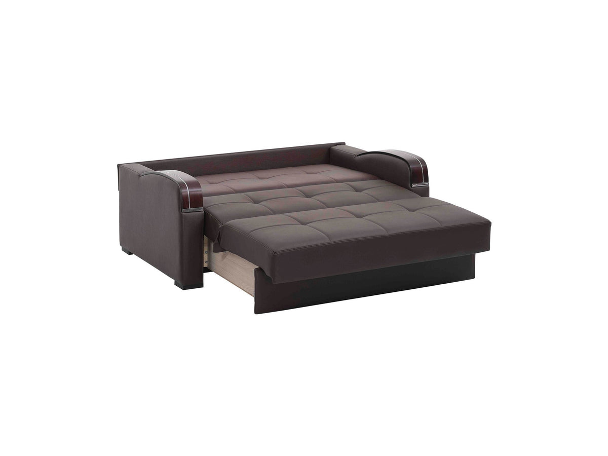 Ottomanson Sleep Plus - Upholstered Convertible Loveseat With Storage