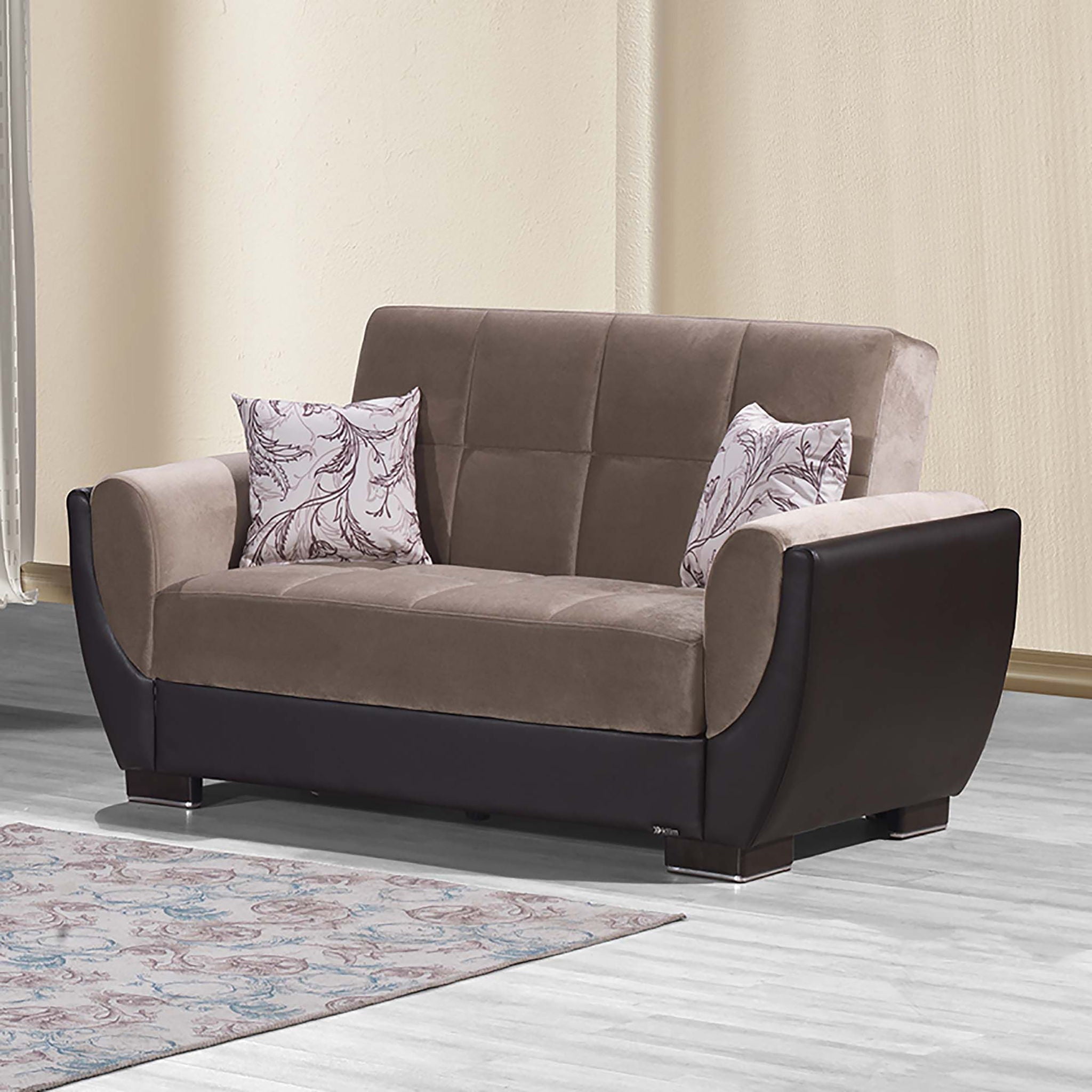 Ottomanson Armada Air - Upholstered Convertible Loveseat With Storage