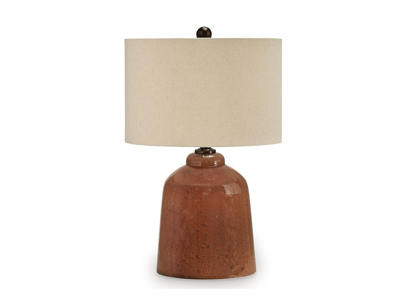 Aaleahya - Glass Table Lamp - Rust