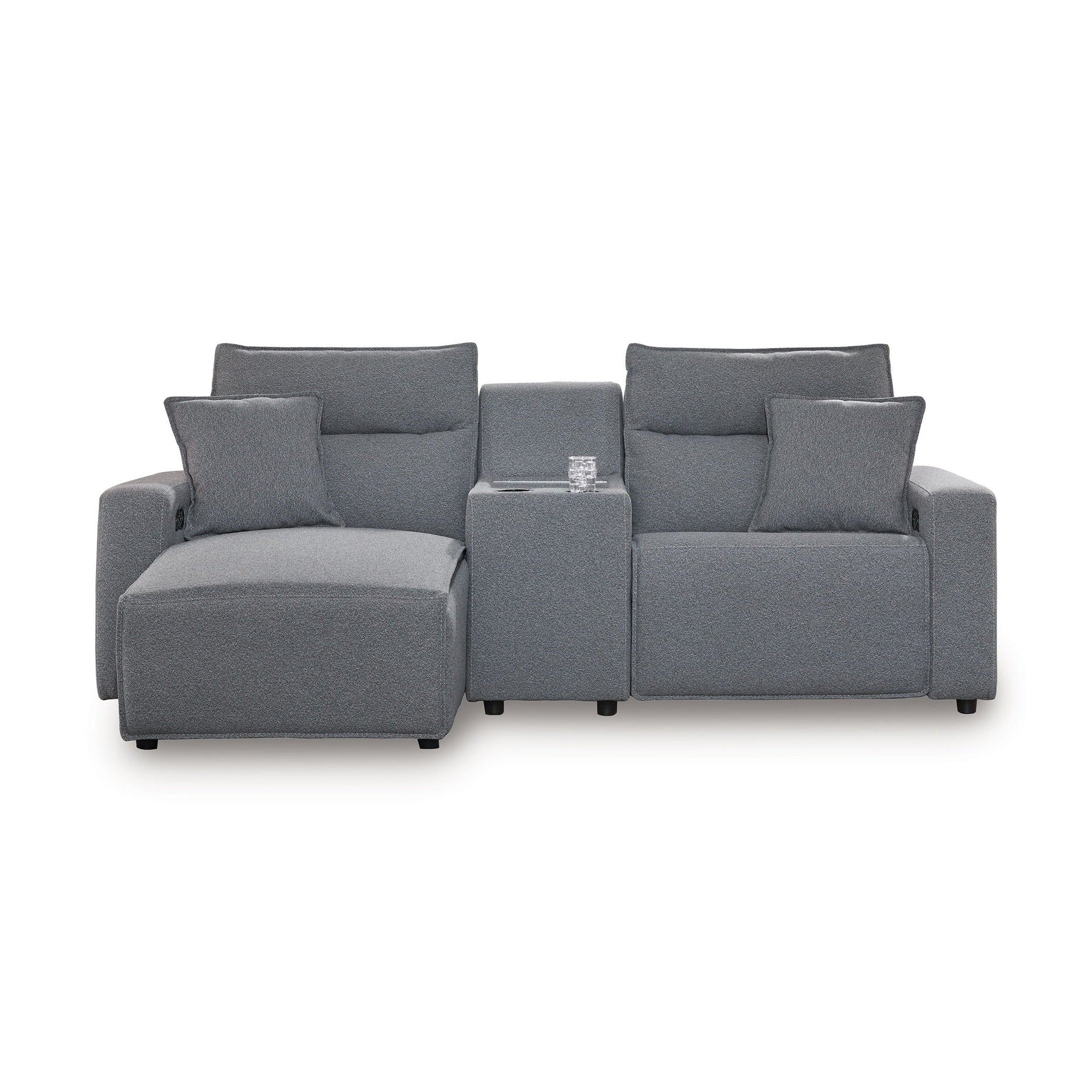 Modmax II - Reclining Sectional - Salt And Pepper