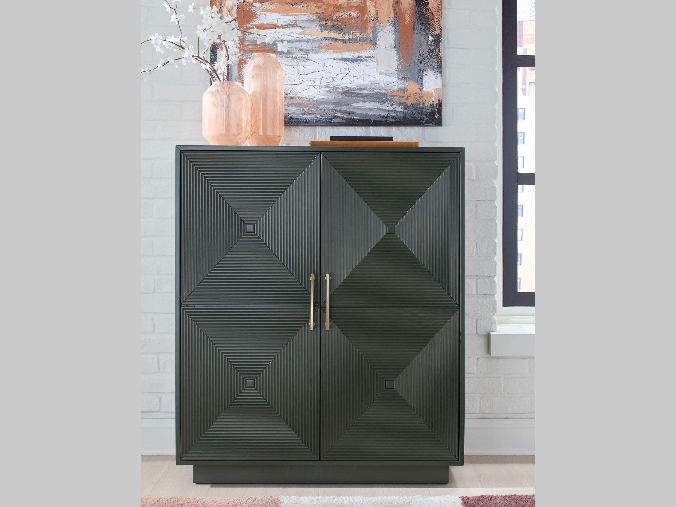 Geirwood - Accent Cabinet - Dark Green