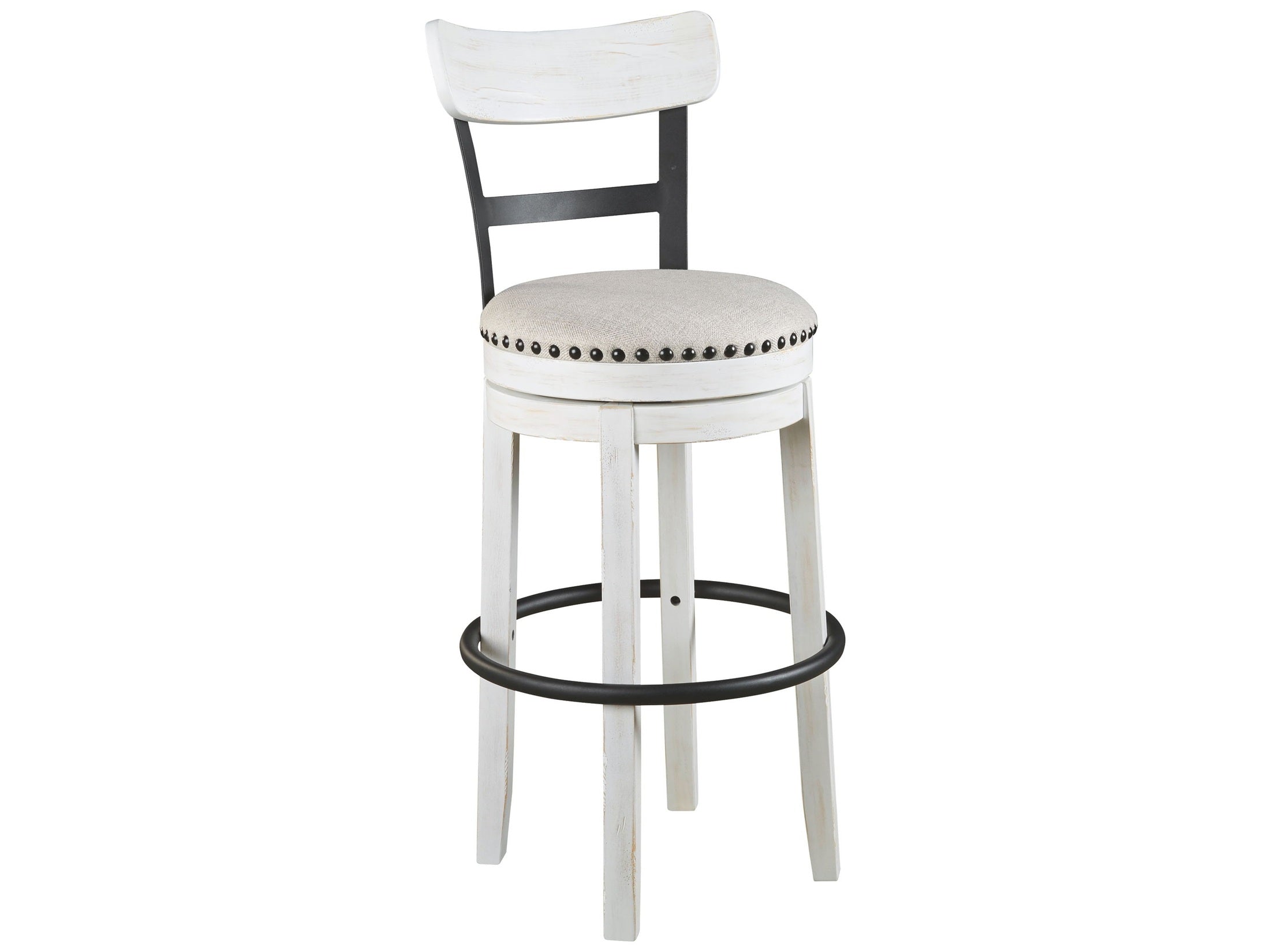 Valebeck - Tall Upholstered Swivel Barstool