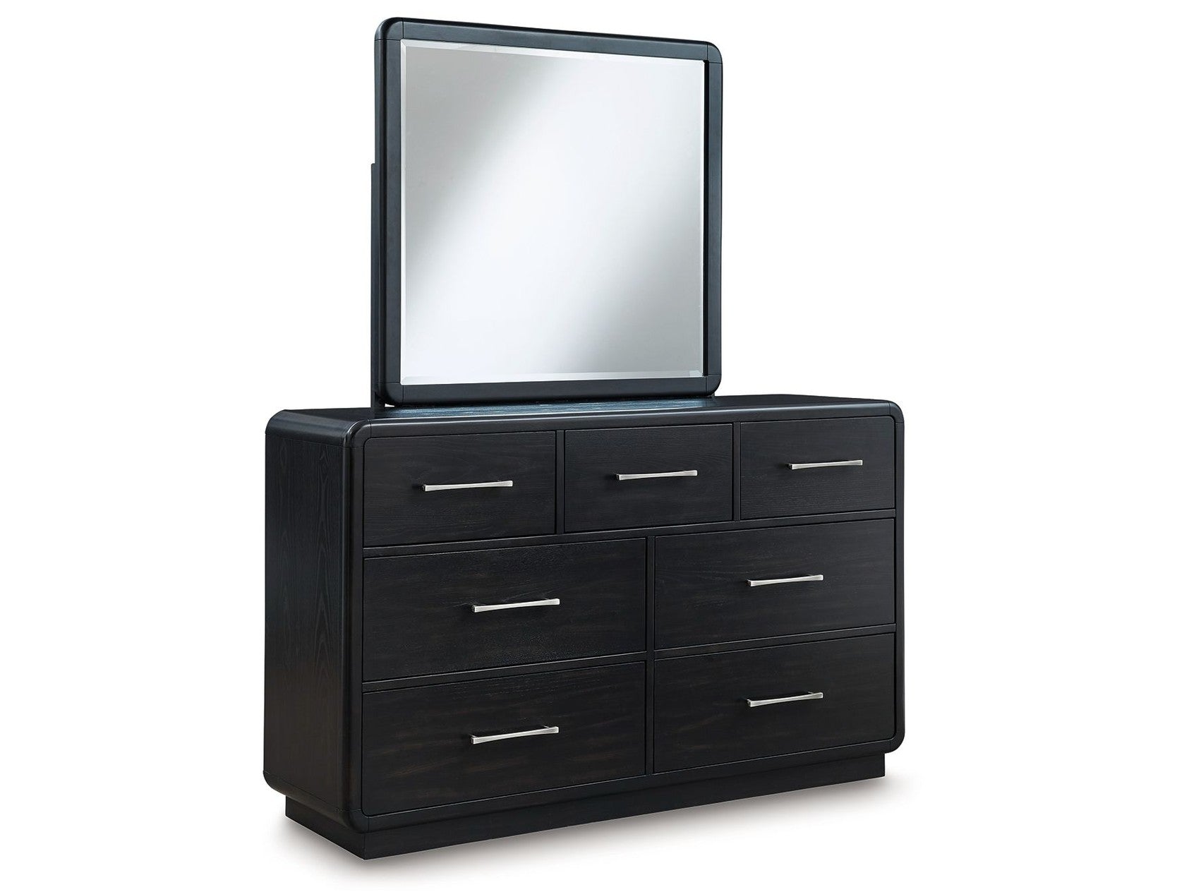 Rowanbeck - Dresser And Mirror - Black