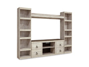 Willowton - 4-Piece Entertainment Center - Whitewash