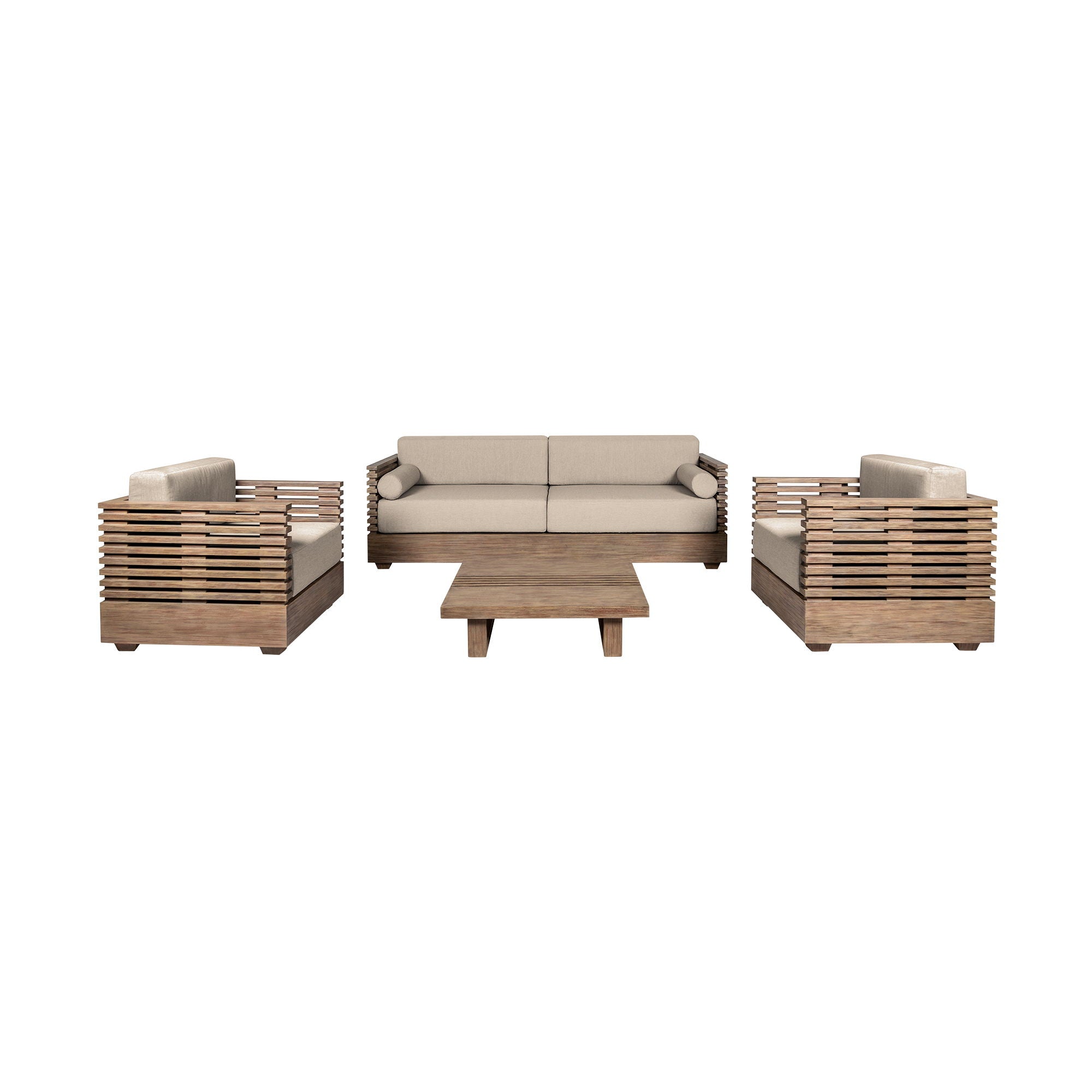 Vivid - Outdoor Patio 4 Piece Conversation Set