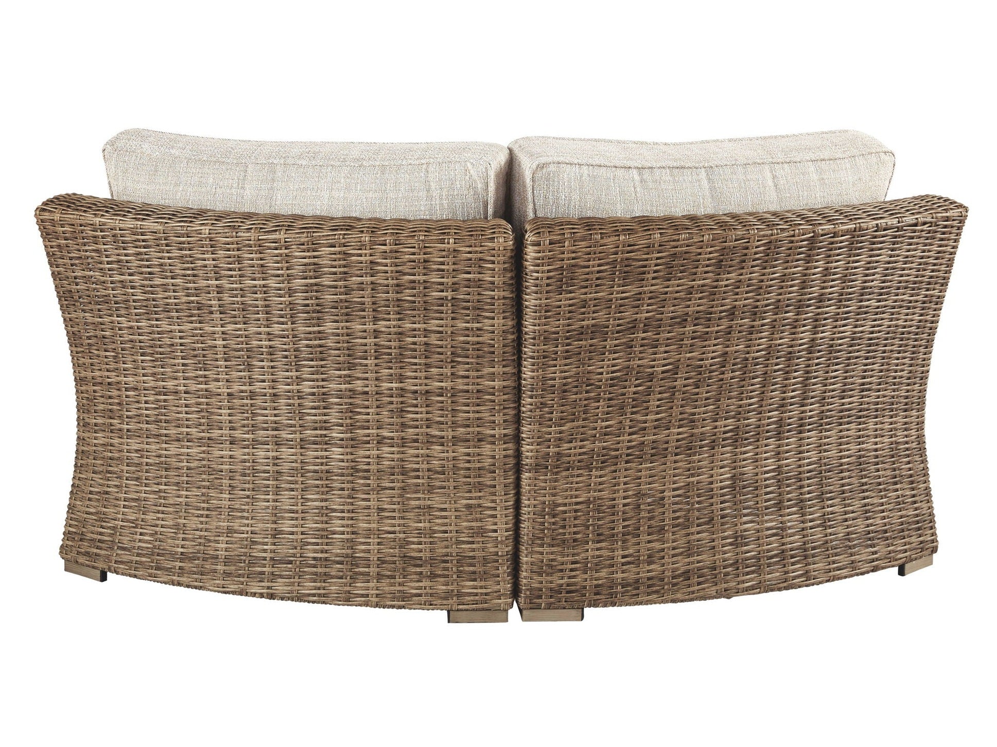 Beachcroft - Curved Corner Chair w/Cushion - Beige