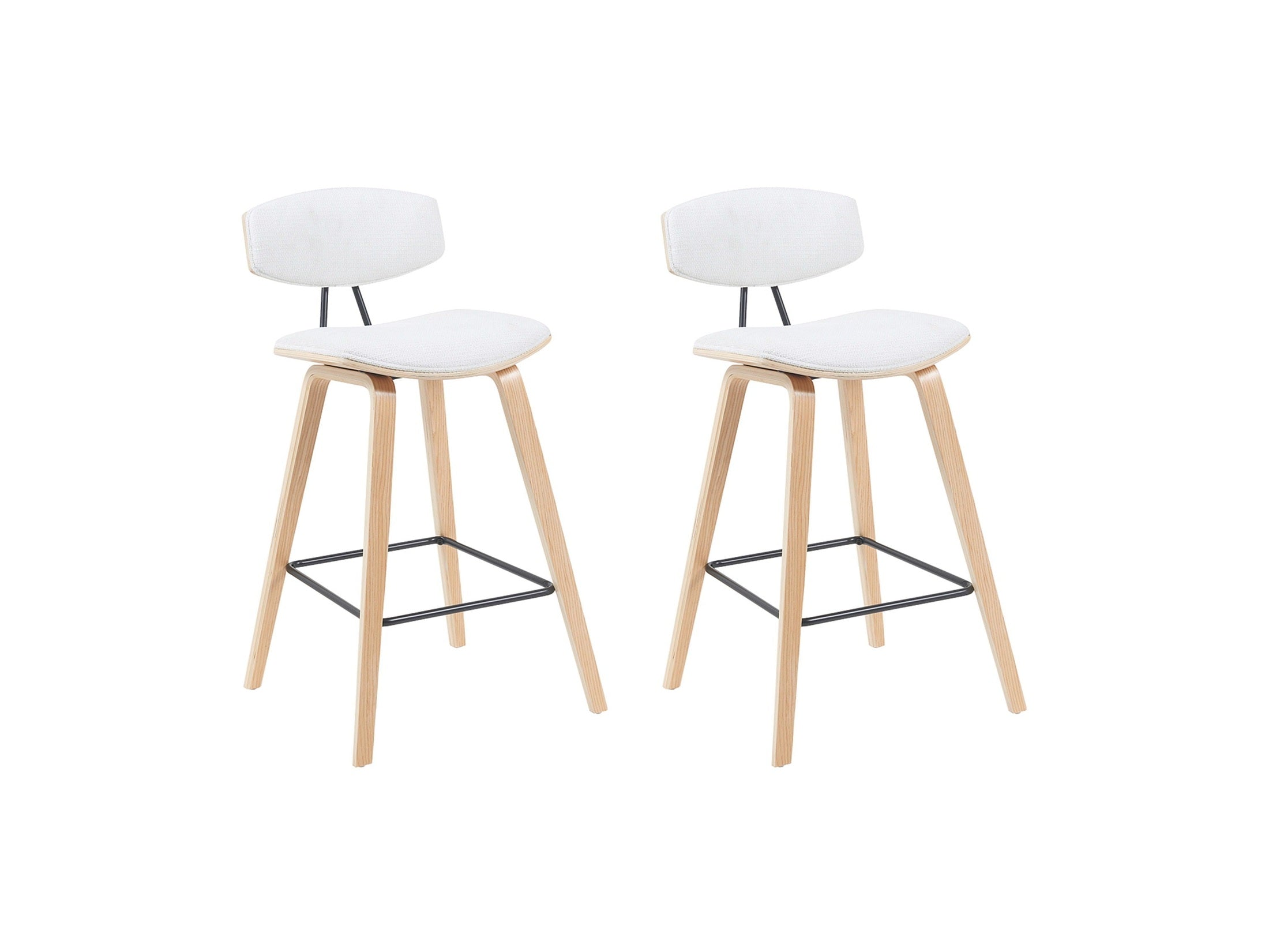 Fox - Swivel Counter Height Stool - Light Brown