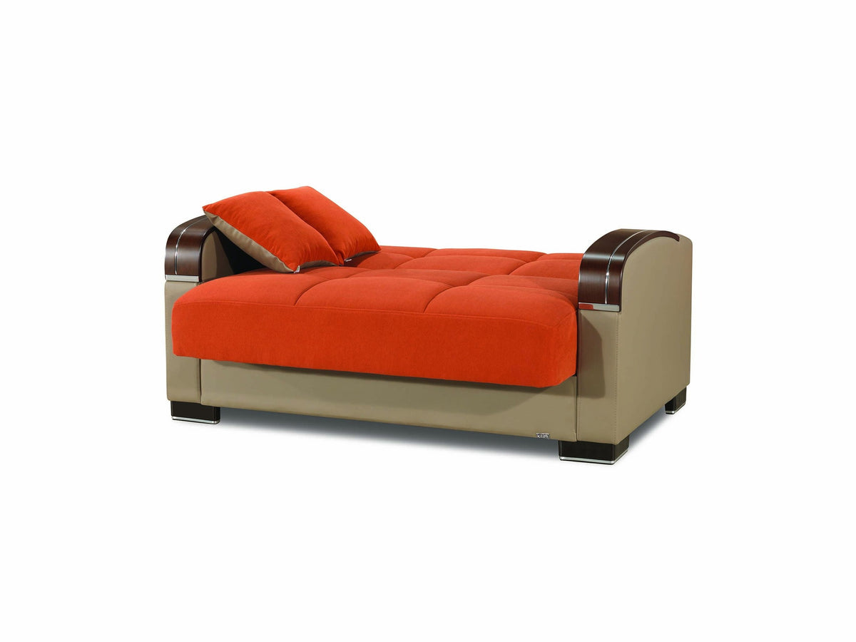 Ottomanson Mobimax - Upholstered Convertible Loveseat With Storage