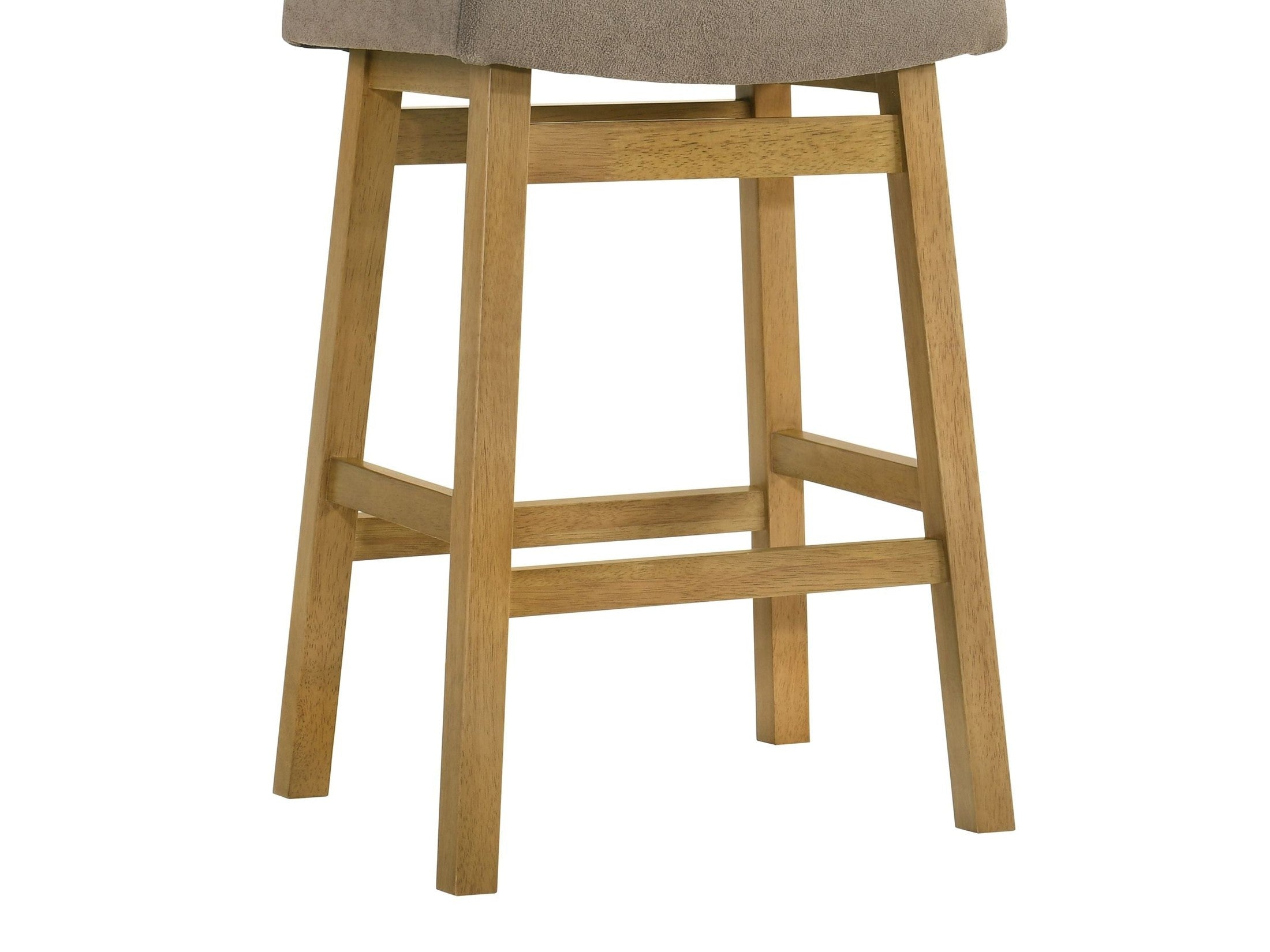 Lenon - Modern Farmhouse Wood Counter Height Kitchen Bar Stool