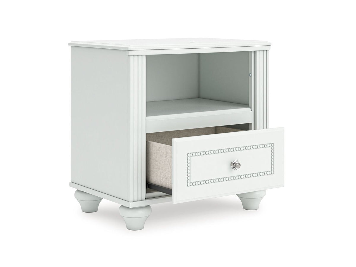 Kozlani - One Drawer Night Stand - White