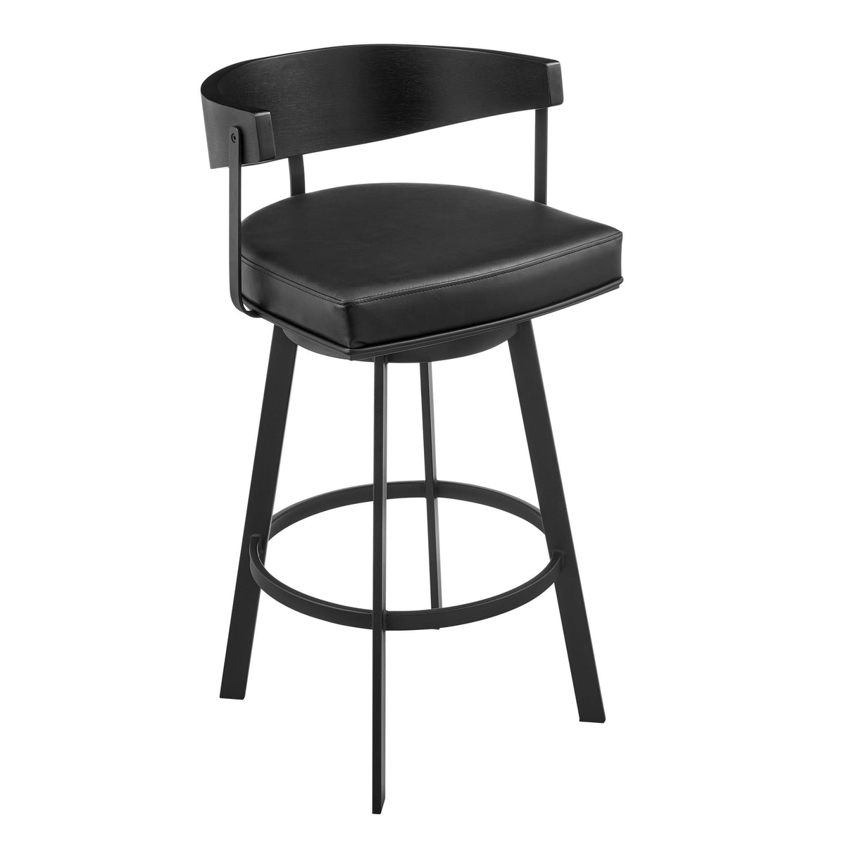 Lacey - Swivel Counter Stool - Black