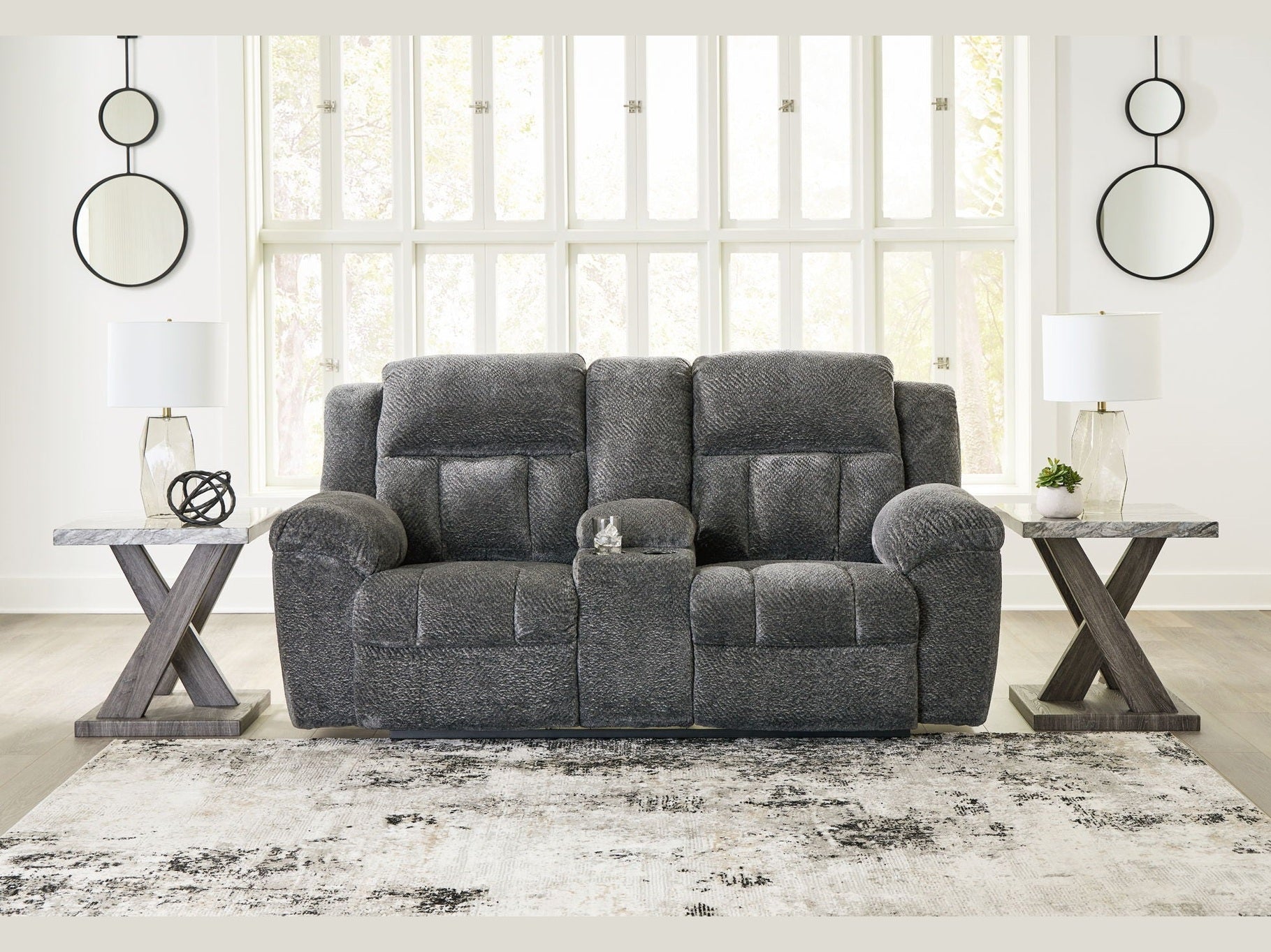 Frohn - Dbl Reclining Loveseat With Console