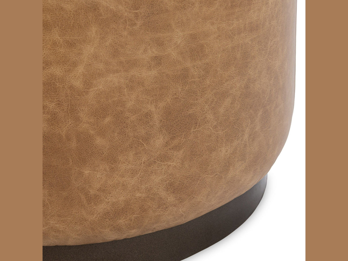 Clair - Leather Round Table