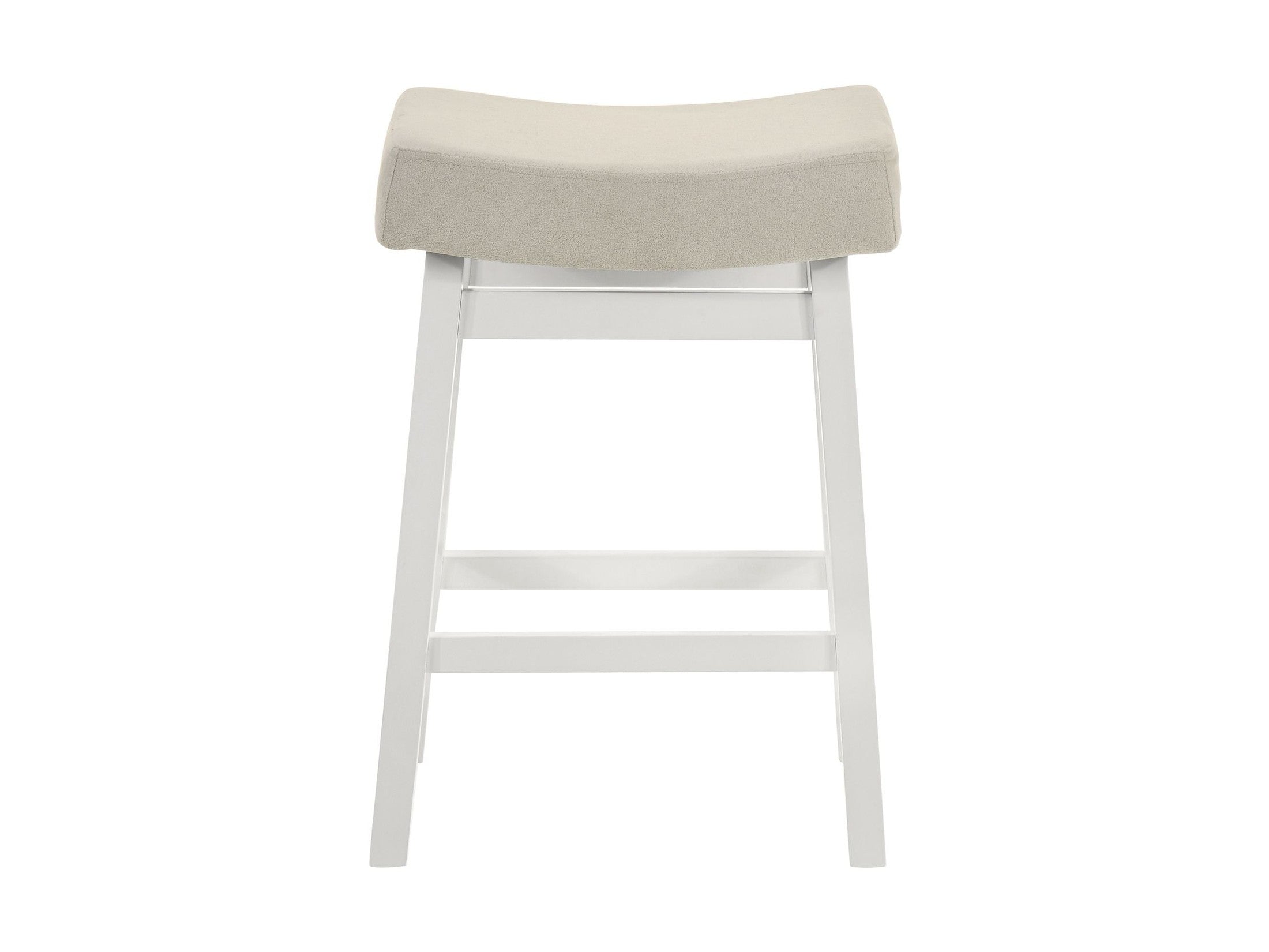 Lenon - Modern Farmhouse Wood Counter Height Kitchen Bar Stool