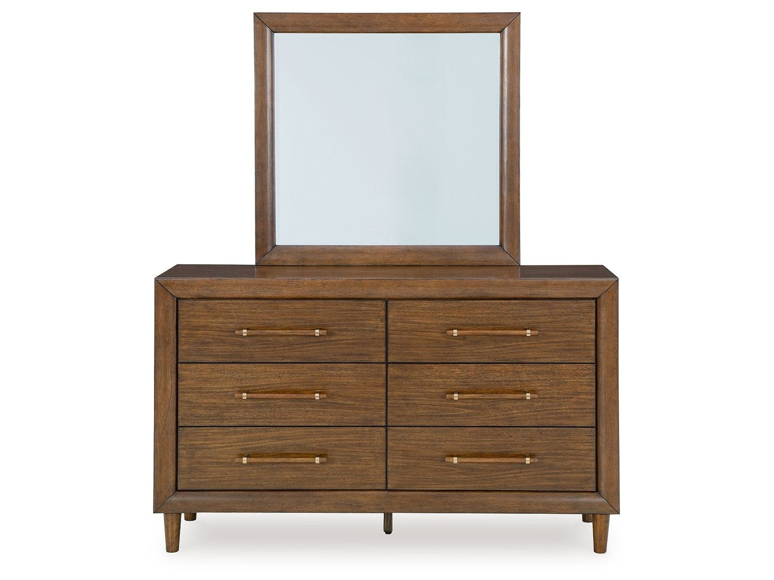 Lyncott - Dresser And Mirror - Brown
