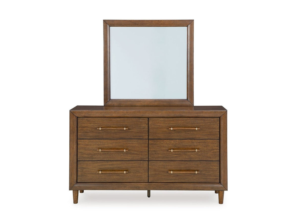 Lyncott - Dresser And Mirror - Brown