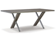 Krystanza - Rectangular Dining Room Table - Weathered Gray