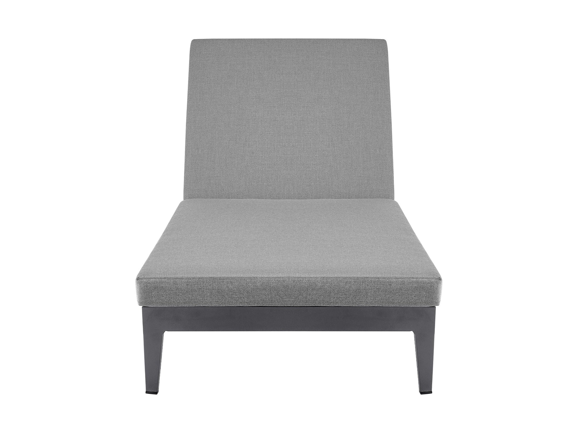 Menorca - Outdoor Patio Adjustable Chaise Lounge Chair - Gray