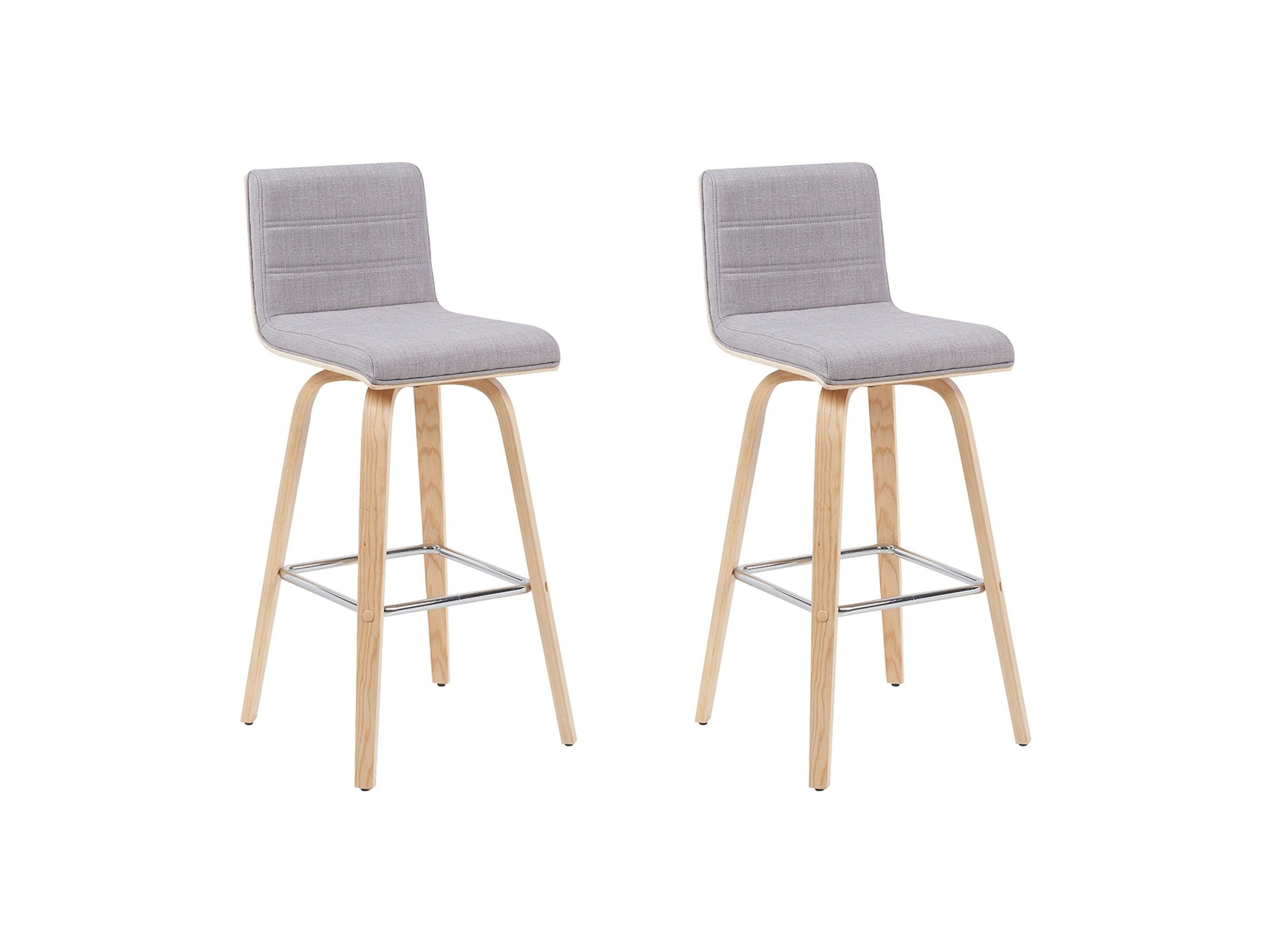 Vienna - Modern Swivel Bar Height Stool - Patterned Oak Wood Frame