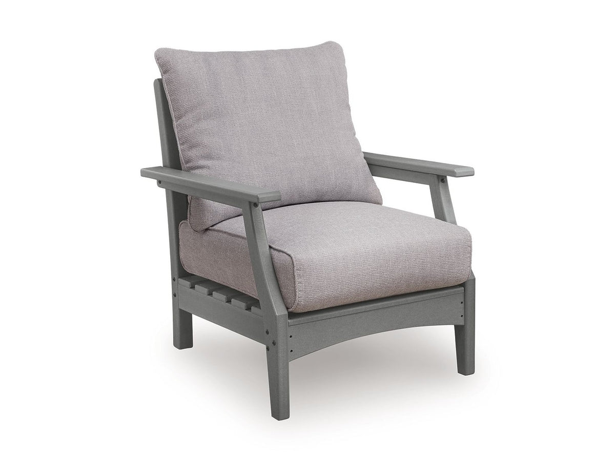 Cove Beach - Lounge Chair With Cushion (Set of 2) - Gray
