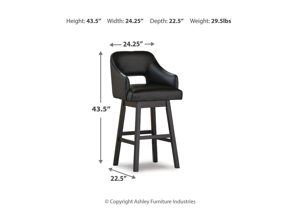 Tallenger - Upholstered Swivel Barstool (Set of 2)