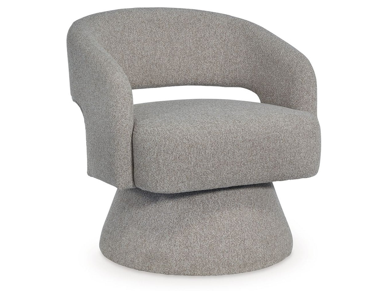 Nashkins - Swivel Accent Chair - Pebble