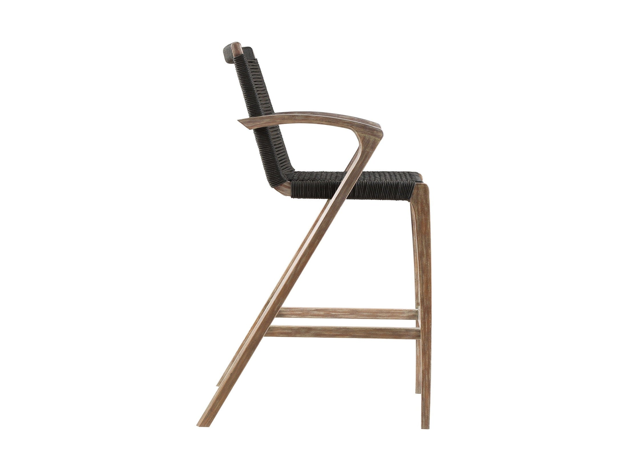 Nabila - Outdoor Rope And Wood Stool
