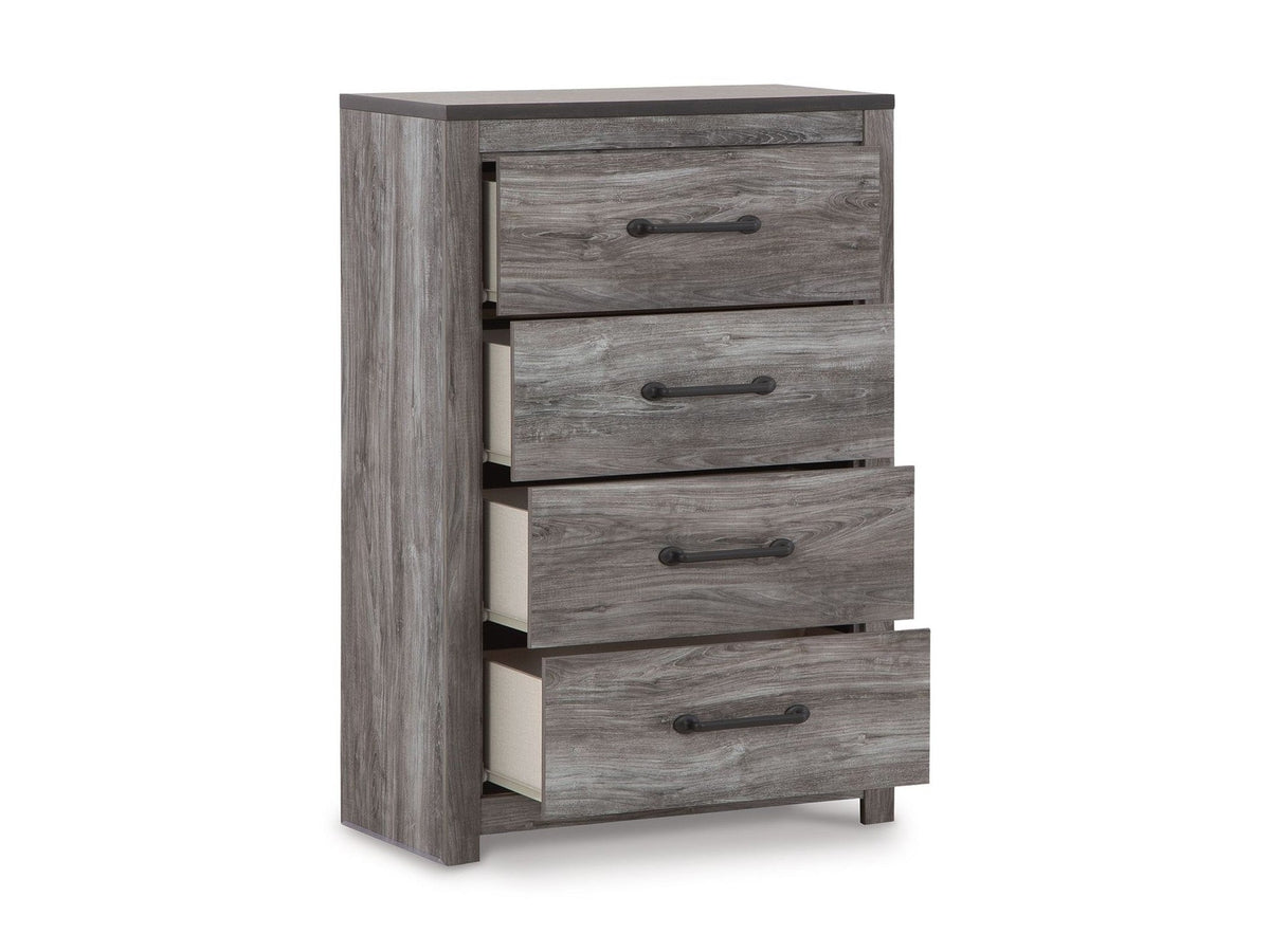 Bronyan - Four Drawer Chest - Dark Gray