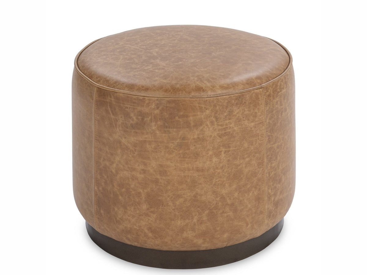 Clair - Leather Round Table