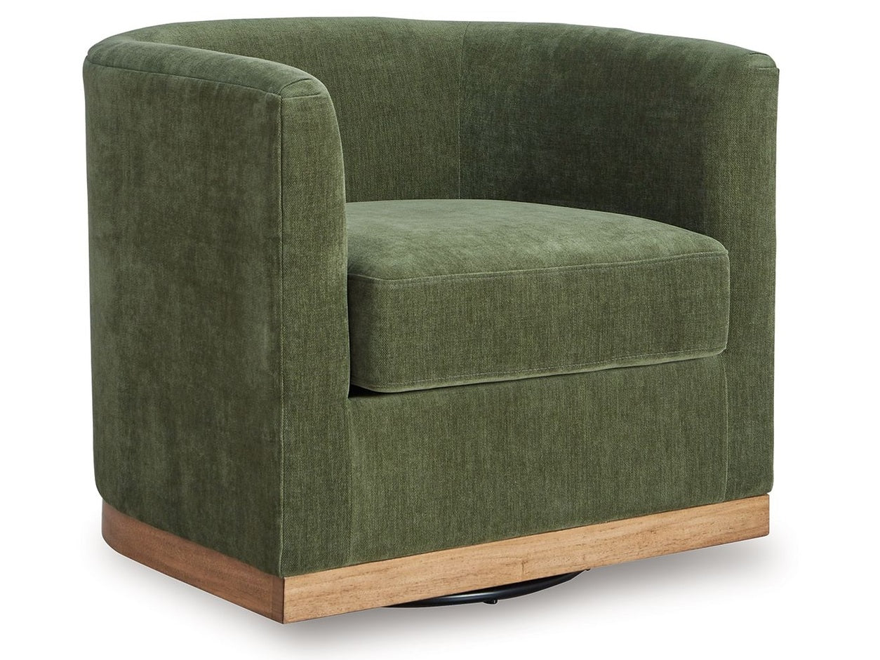 Jersonlow - Swivel Chair - Forest Green
