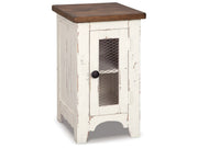 Wystfield - Chair Side End Table - White / Brown