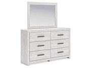 Cayboni - Dresser And Mirror - Whitewash