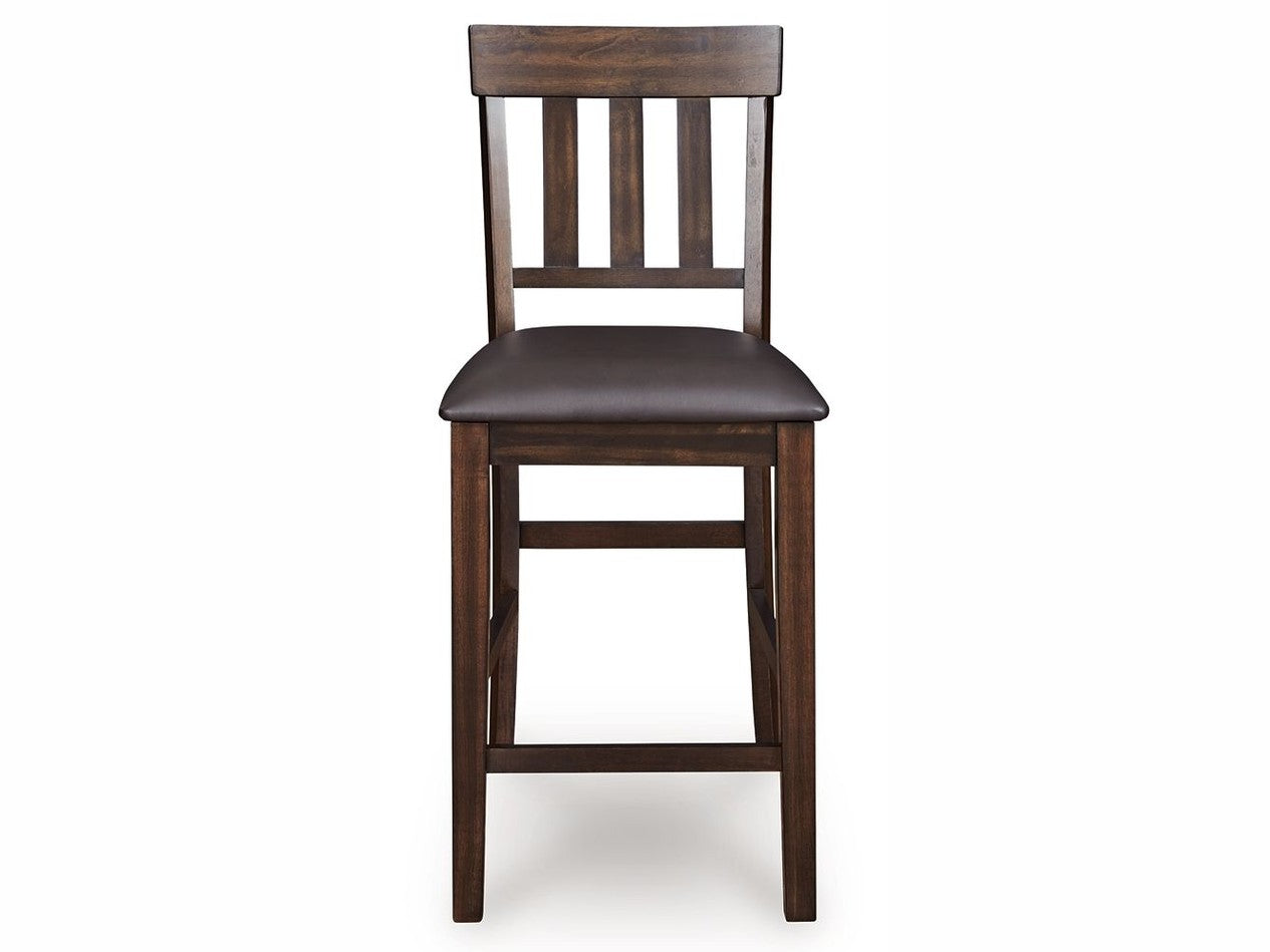 Haddigan - Upholstered Barstool (Set of 2) - Dark Brown