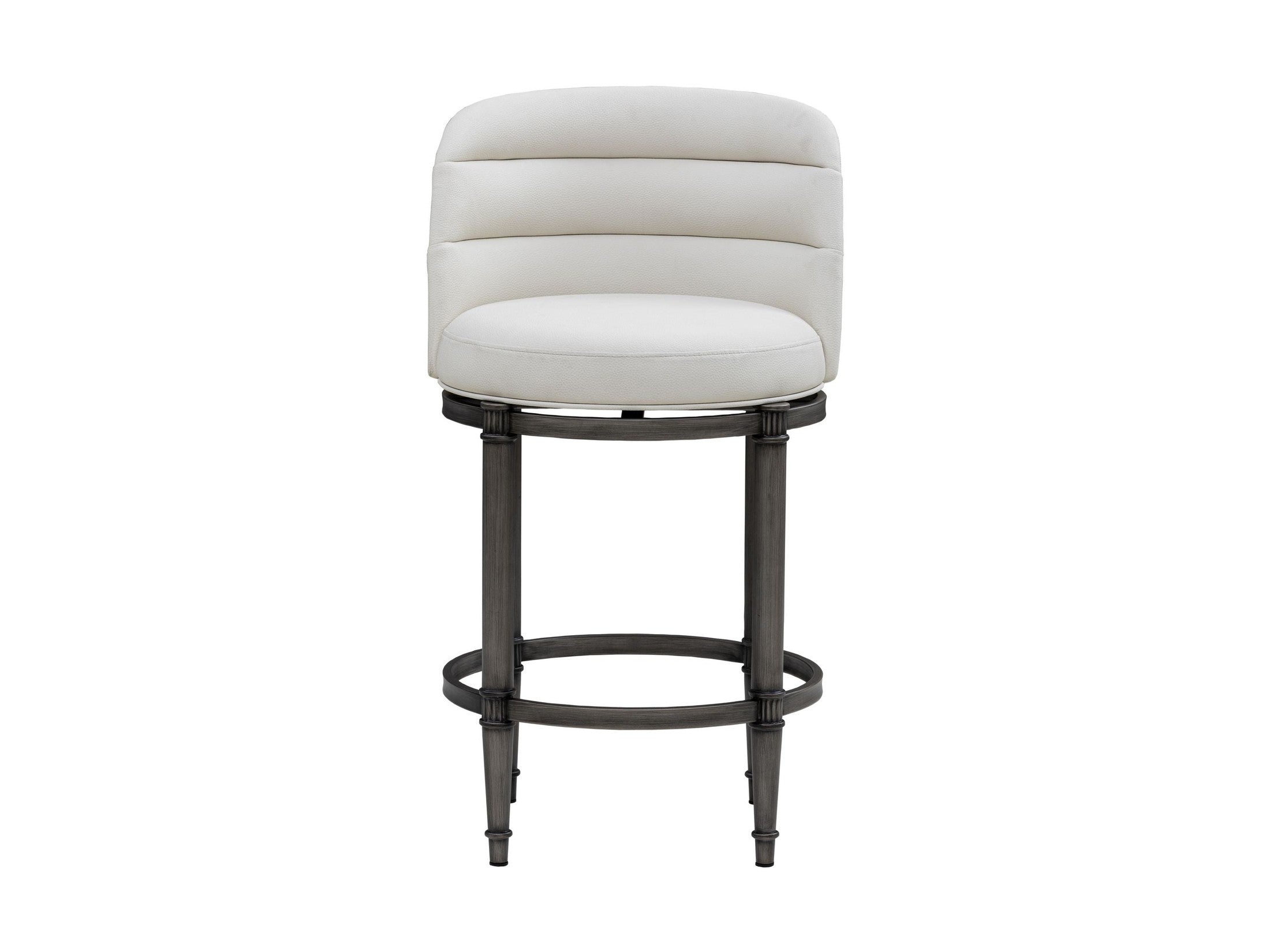 Eunice - Faux Leather Upholstered Swivel Counter Height Barstool