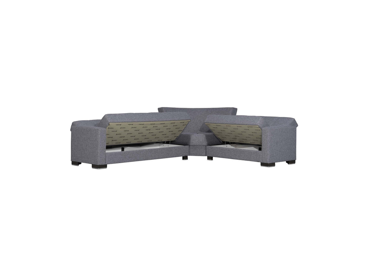 Ottomanson Armada - Upholstered Convertible Sectional With Storage - Polyester