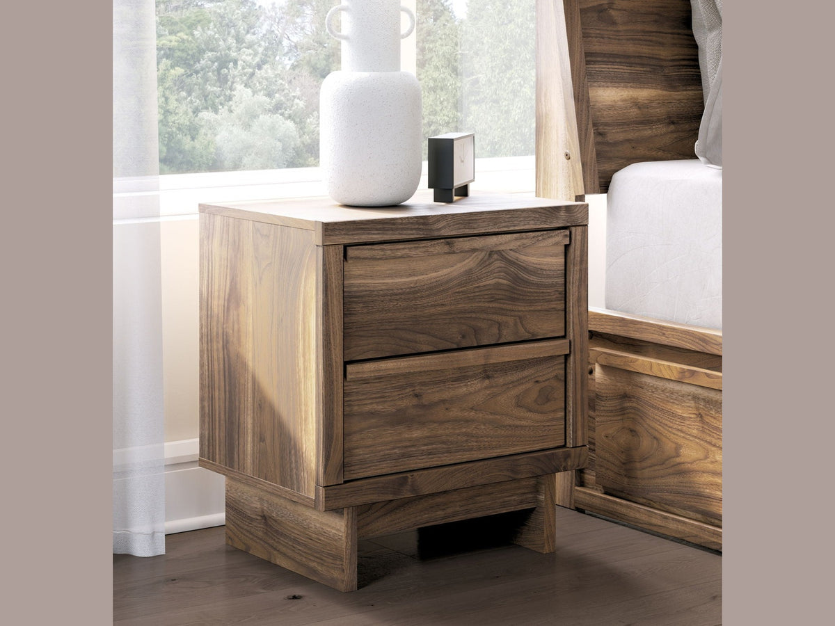 Chirason - Two Drawer Night Stand - Brown