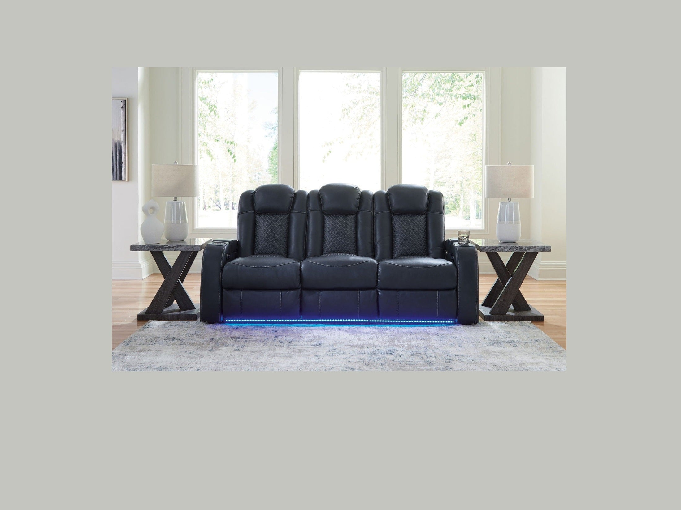 Fyne-dyme - Power Reclining Sofa With Adj Headrest