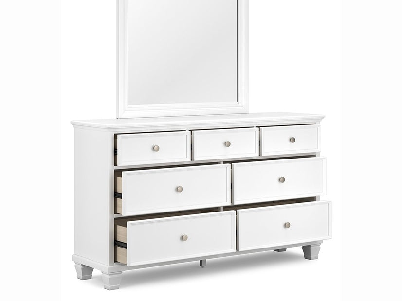Fortman - Dresser And Mirror - White