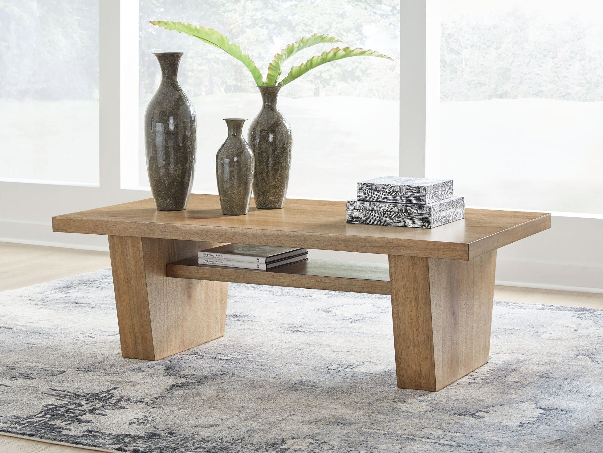 Kristiland - Rectangular Cocktail Table - Light Brown