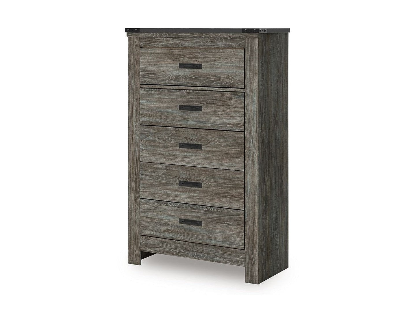 Frandern - Five Drawer Chest - Gray