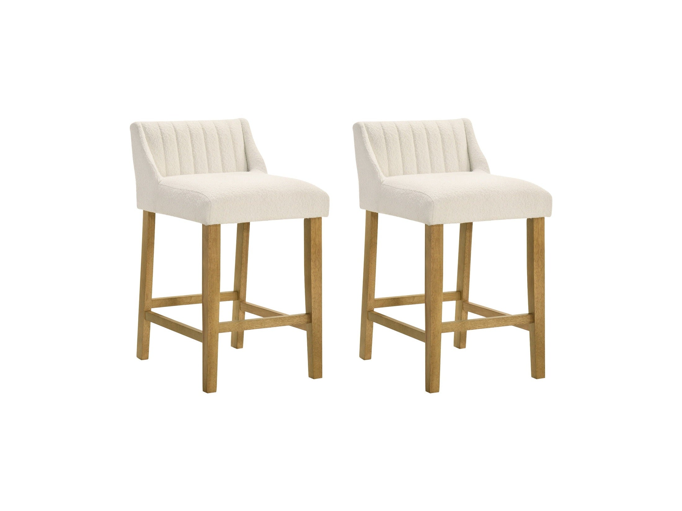 Fauna - Modern Transitional Wood Counter Height Kitchen Bar Stool