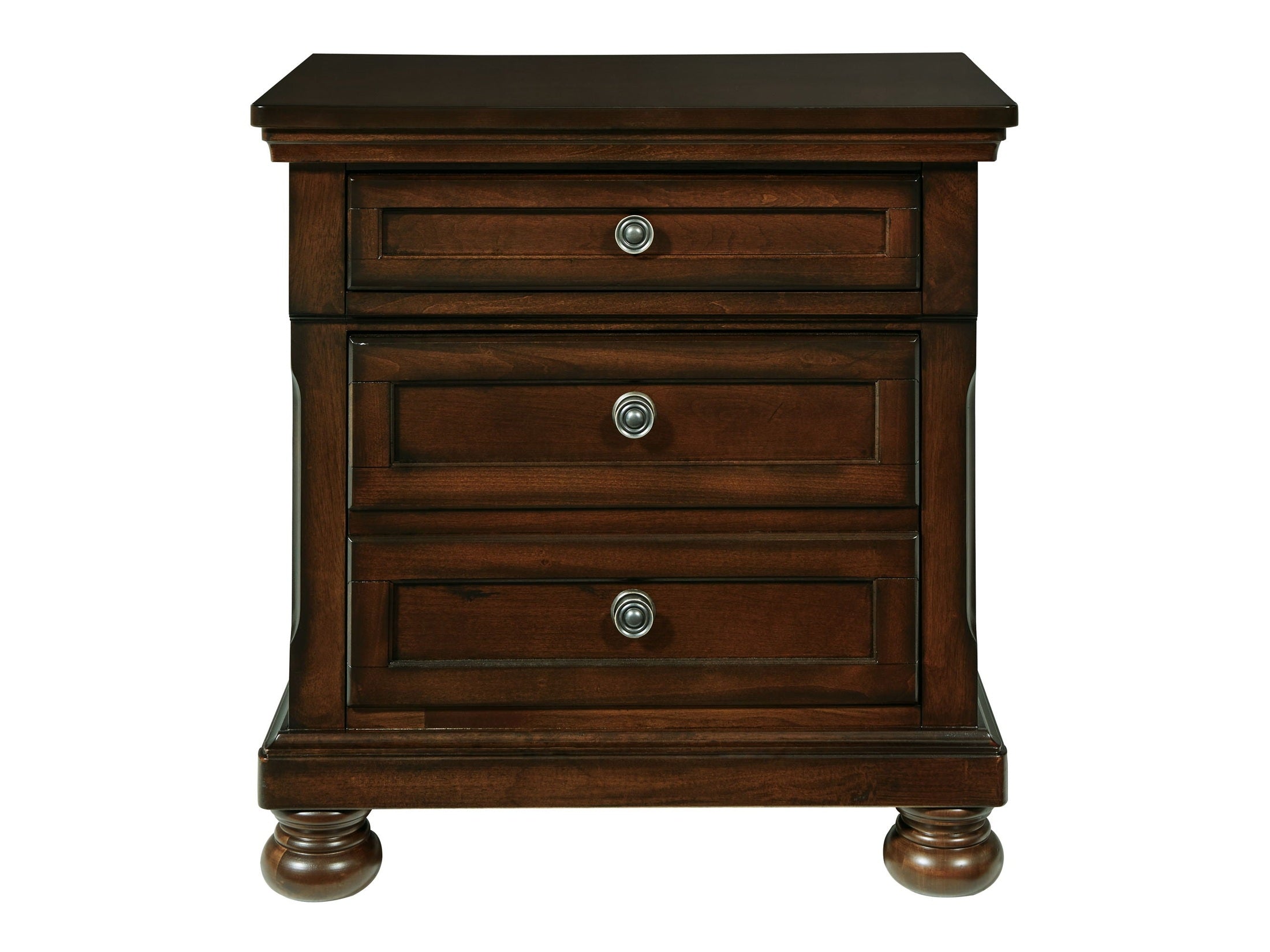 Porter - Two Drawer Night Stand - Dark Brown