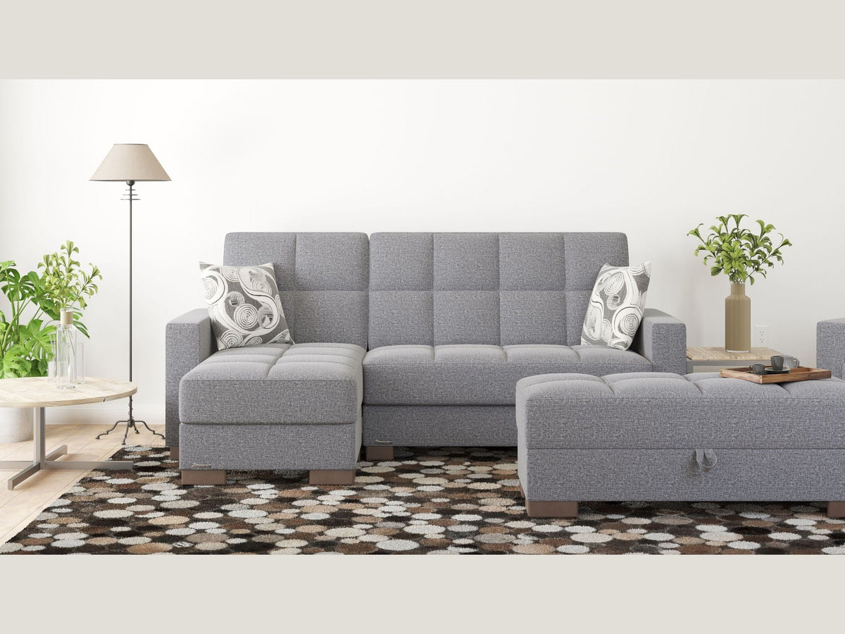 Ottomanson Armada - Upholstered Convertible Chaise Lounge With Storage - Polyester