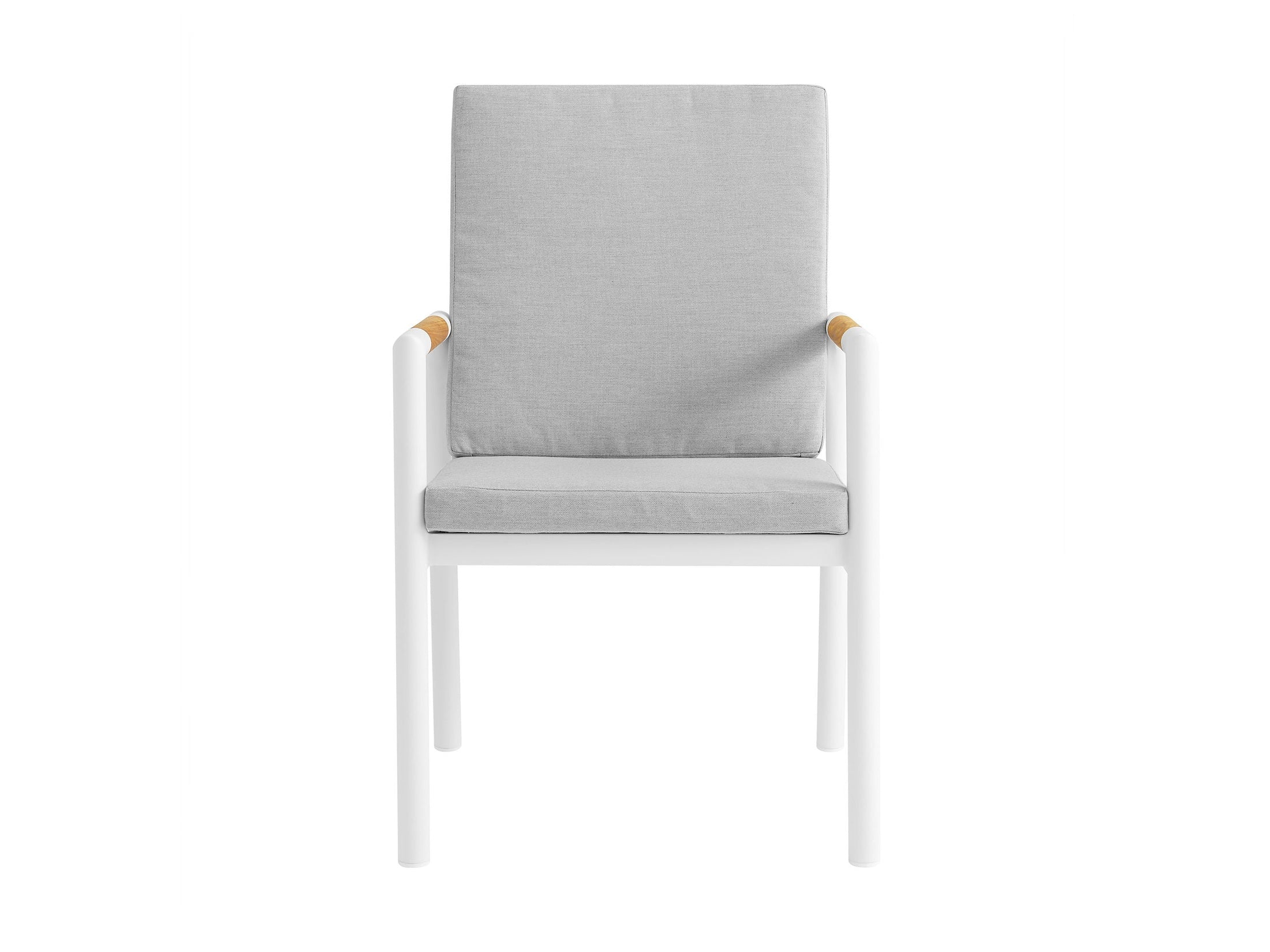 Royal - Aluminum And Teak Outdoor Dining Chair (Set of 2)