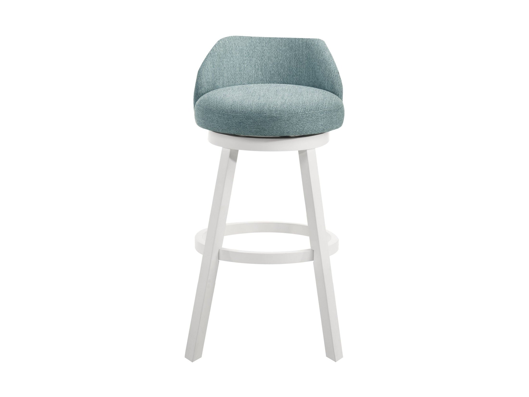 Erika - Modern Transitional Swivel Wood Bar Height Kitchen Bar Stool