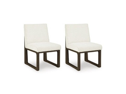 Radkin - Dining Upholstered Side Chair (Set of 2) - Off White / Brown