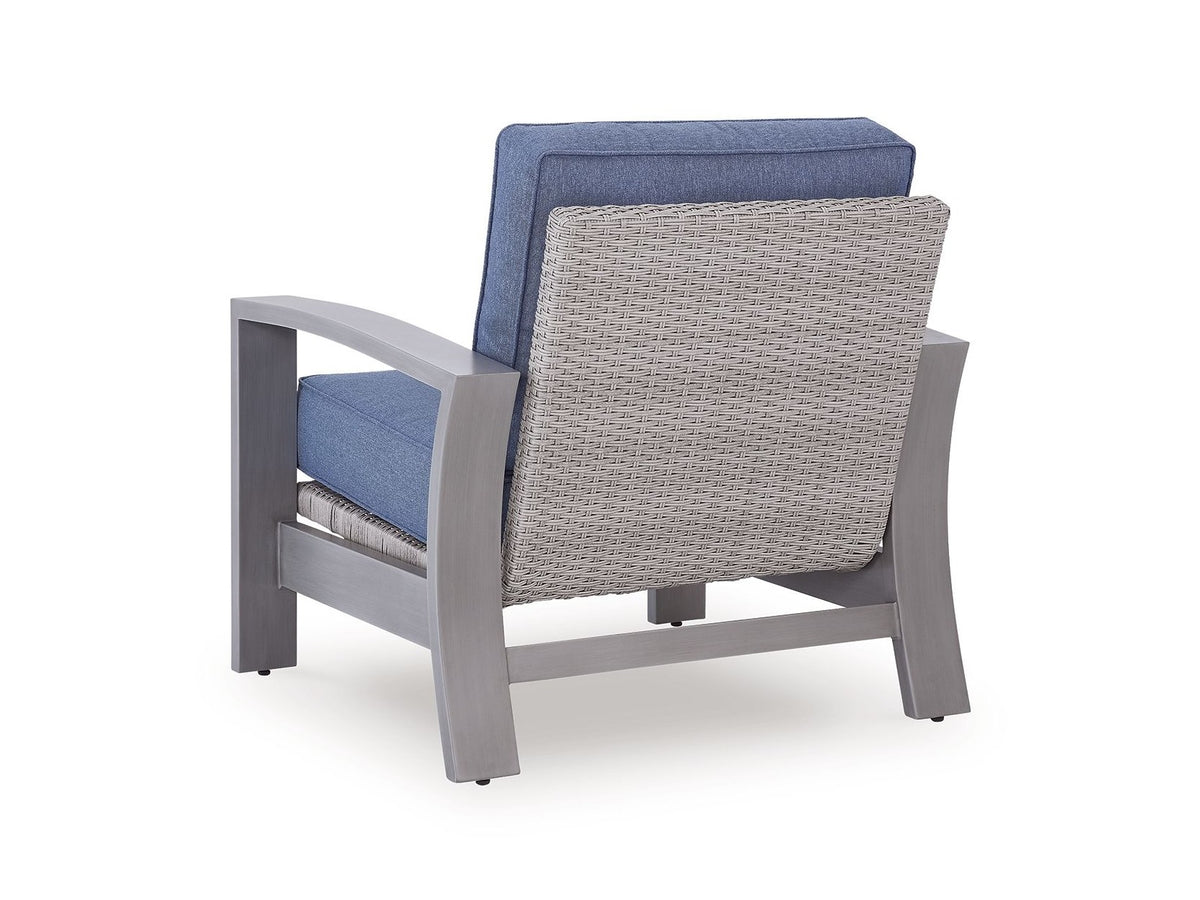 Half Moon Beach - Spring Lounge Chair - Blue / Gray