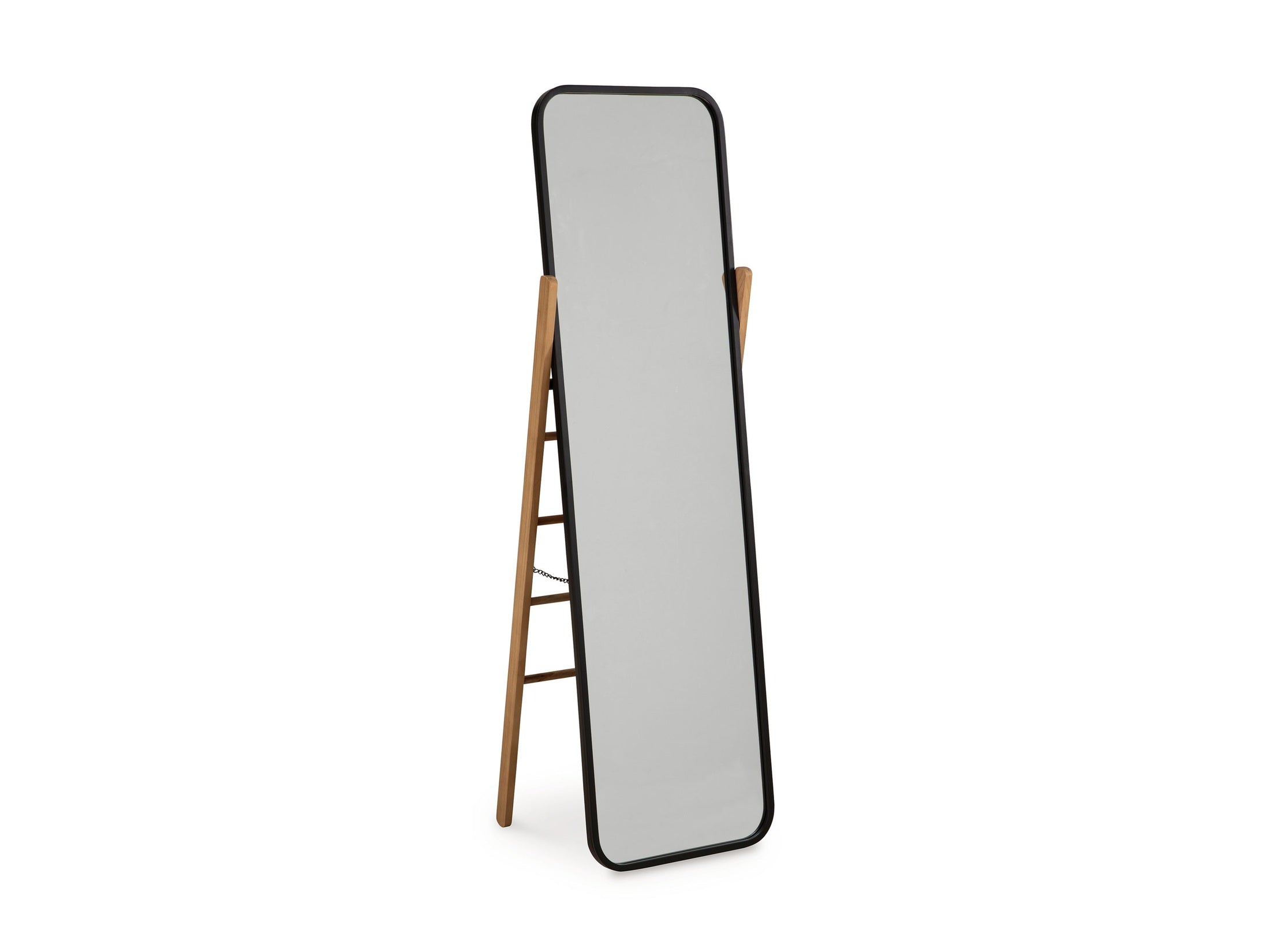 Bronick - Floor Mirror - Black / Brown