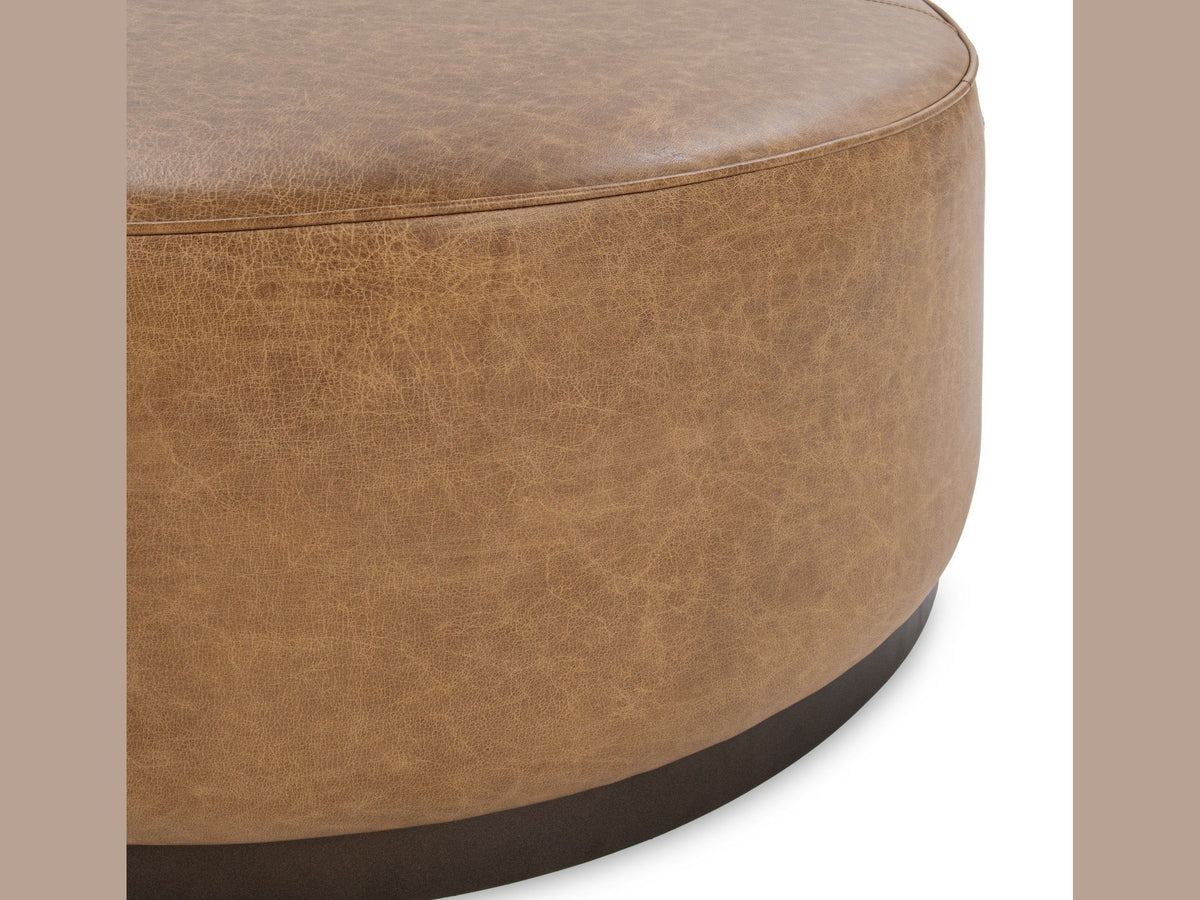 Clair - Leather Round Table