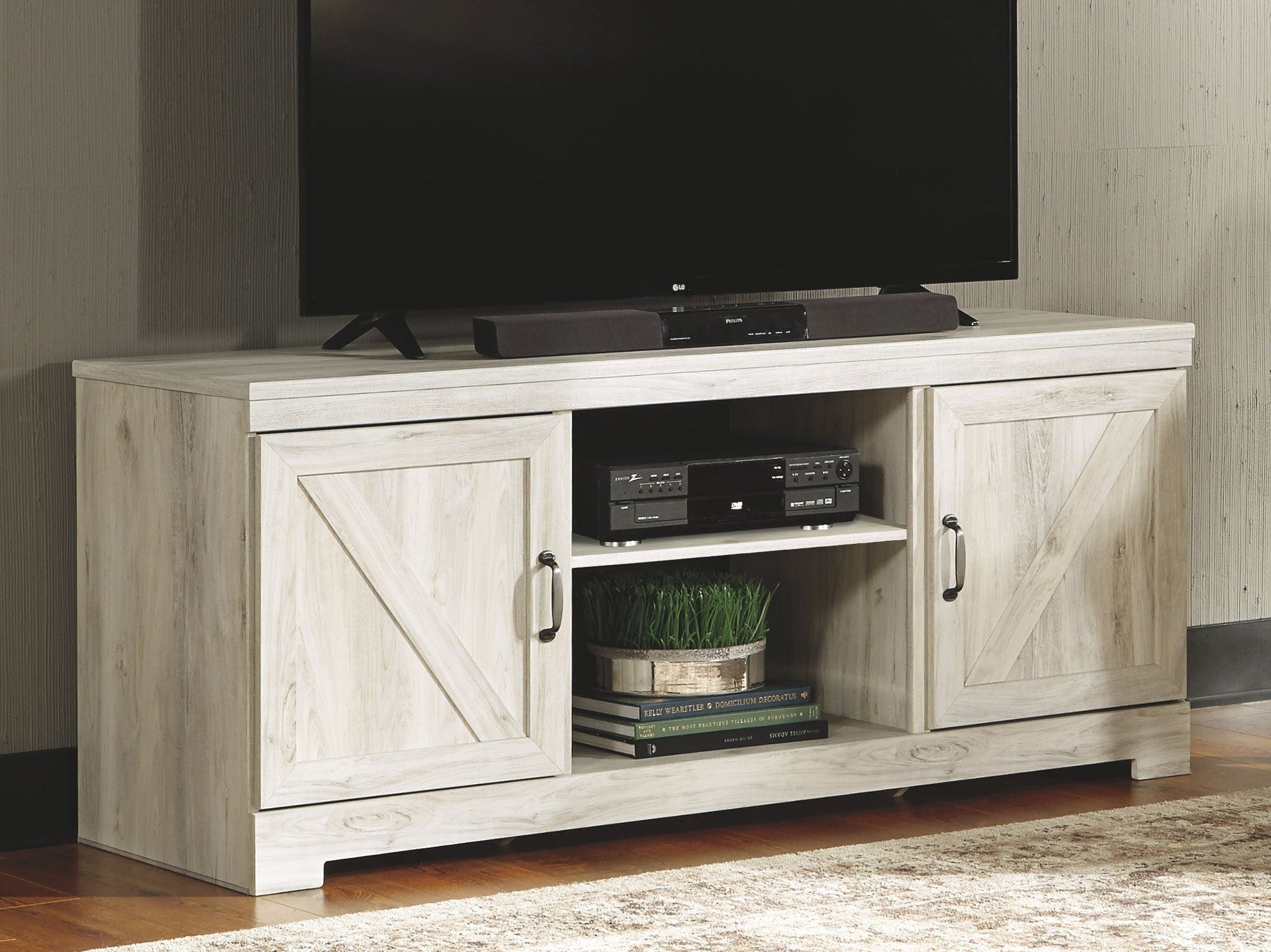 Bellaby - TV Stand W/Fireplace Option